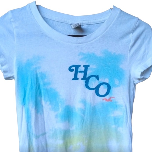 HOLLISTER BEACH T SHIRT JUNIORS MEDIUM - Picture 1 of 6